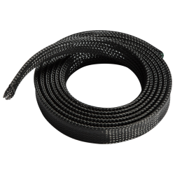 ORGANIZADOR CABLES AISENS POLIESTER 20MM NEGRO 1mt
