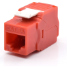 PRESA KEYSTONE WP CAT6A UTP TOOLLESS COLOR ROJO