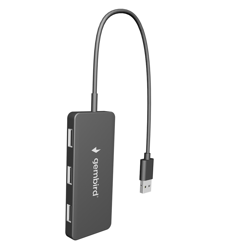 HUB USB GEMBIRD 20 4 PUERTOS NEGRO