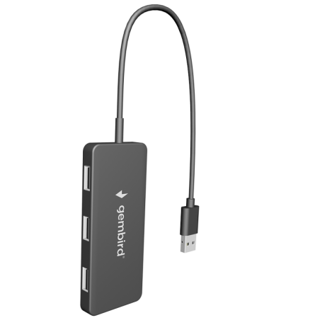 HUB USB GEMBIRD 20 4 PUERTOS NEGRO