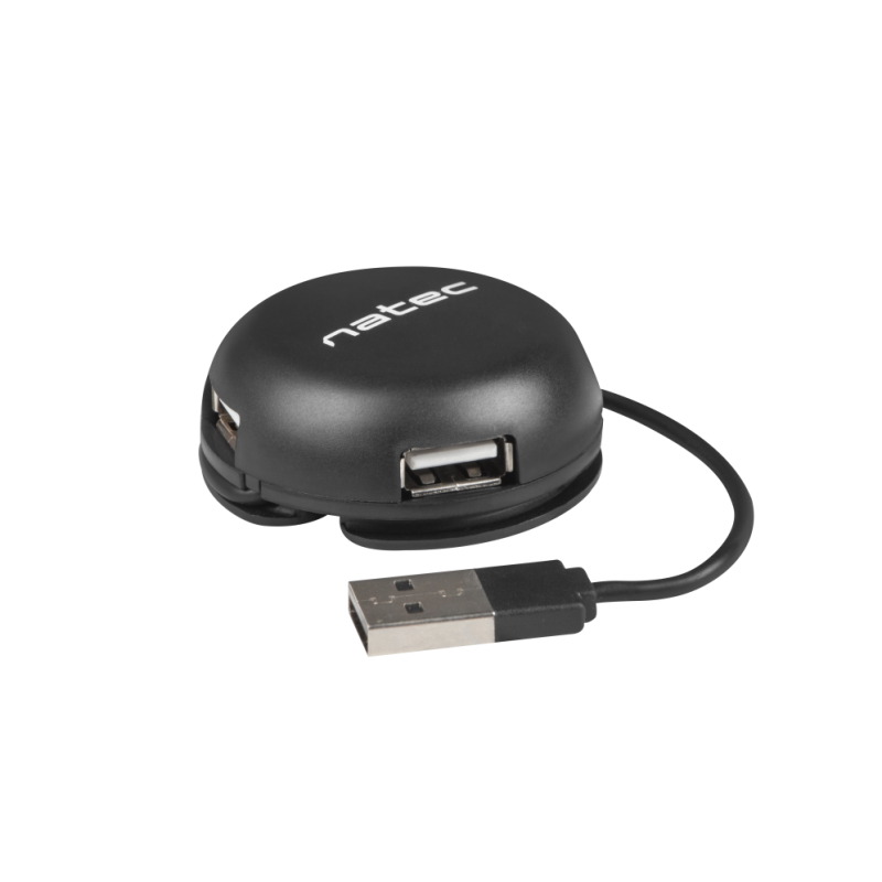 HUB NATEC BUMBLEBEE 4 PUERTOS USB 20 NEGRO