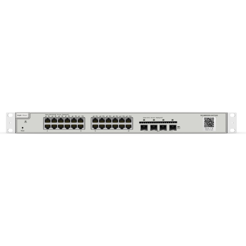 SWITCH RUIJIE REYEE RG NBS5200 24GT4XS GIGALAN 24p SFP 4p L3 GESTIONABLE