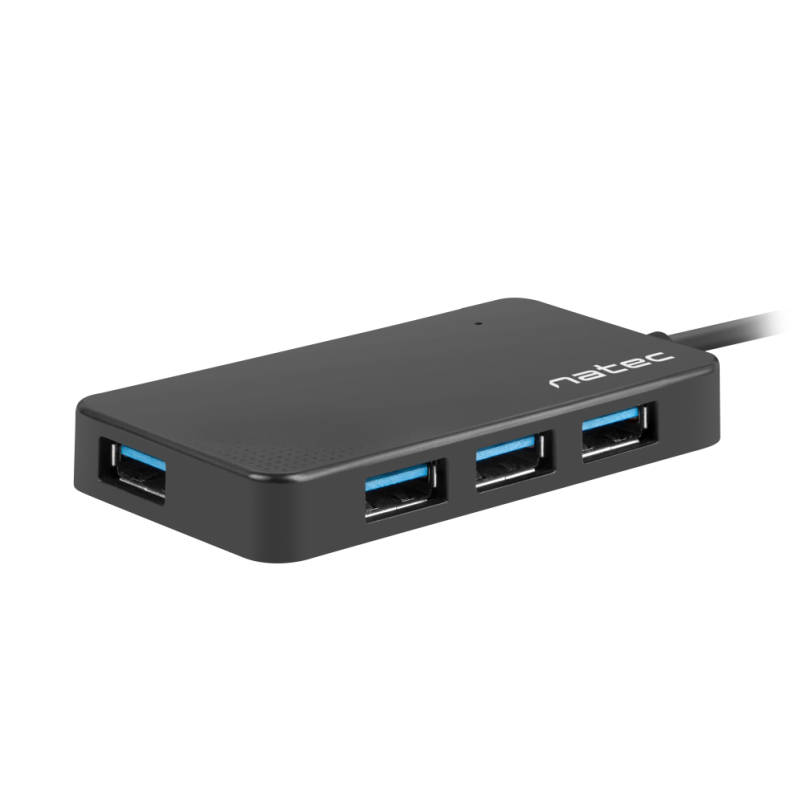 HUB NATEC MONTH 4 PUERTOS USB 30 NEGRO
