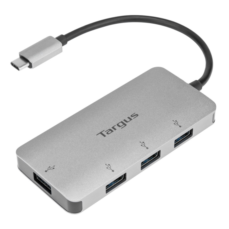 ADAPTADOR TARGUS USB C A 4xUSB 30 PLATA