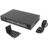 SWITCH LANBERG 24 PTOS 1GB POE 2X SFP 2X GBIT ETHERNET 360W RACK 19