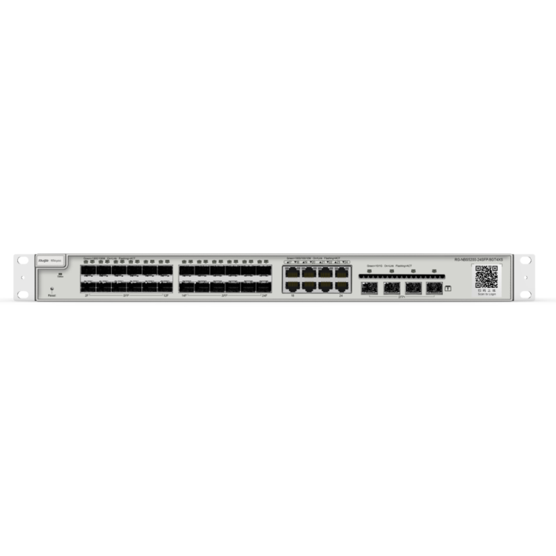 SWITCH RUIJIE REYEE RG NBS5200 24SFP 8GT4XS GIGALAN SFP 24p SFP 4p GIGALA 8p L3