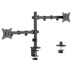 BRAZO DE MONITOR GEMBIRD PARA 2 PANTALLAS DE ESCRITORIO AJUSTABLE 17 32 PULG