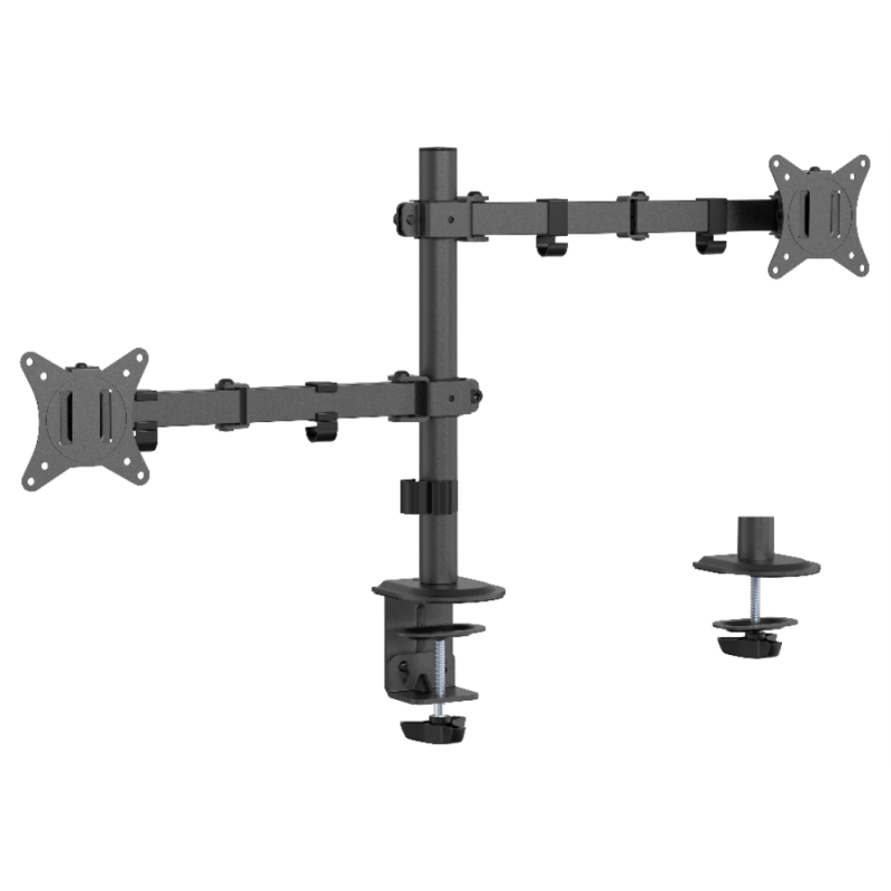 BRAZO DE MONITOR GEMBIRD PARA 2 PANTALLAS DE ESCRITORIO AJUSTABLE 17 32 PULG