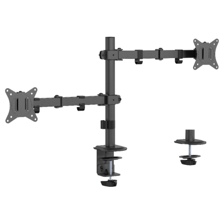 BRAZO DE MONITOR GEMBIRD PARA 2 PANTALLAS DE ESCRITORIO AJUSTABLE 17 32 PULG