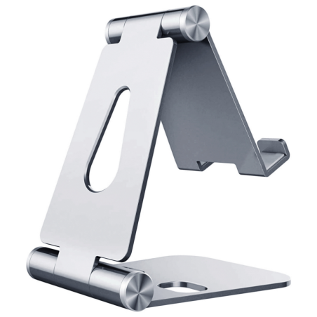 SOPORTE AISENS SOBREMESA M AJUSTABLE 2 PIVOTES MOVIL TABLET