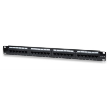 PANEL DE CONEXIONES WP CAT 6 UTP 24 PUERTOS RJ45 1U