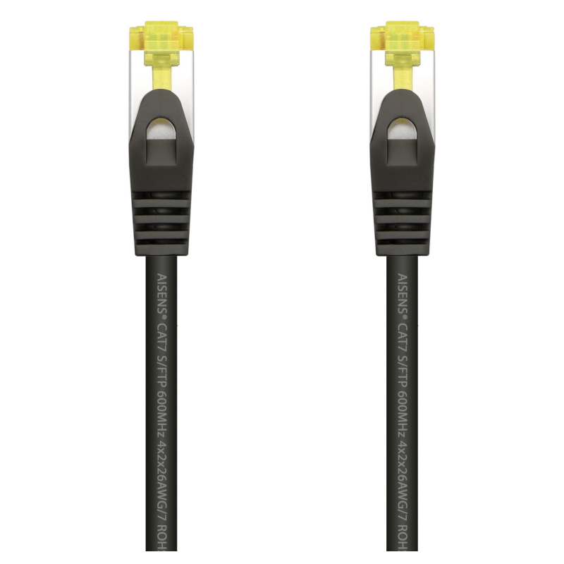 CABLE RED AISENS LATIGUILLO RJ45 LSZH CAT7 SFTP PIMF 10M NEGRO