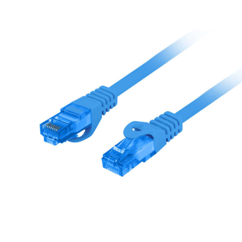 CABLE RED LANBERG LATIGUILLO CAT6A S FTP LSZH CCA 1M AZUL FLUKE PASSED