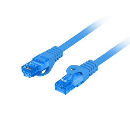 CABLE RED LANBERG LATIGUILLO CAT6A S FTP LSZH CCA 1M AZUL FLUKE PASSED