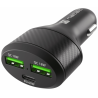 CARGADOR COCHE NATEC CONEY 2XUSB 1XUSB C QC30 PD 30 84W NEGRO
