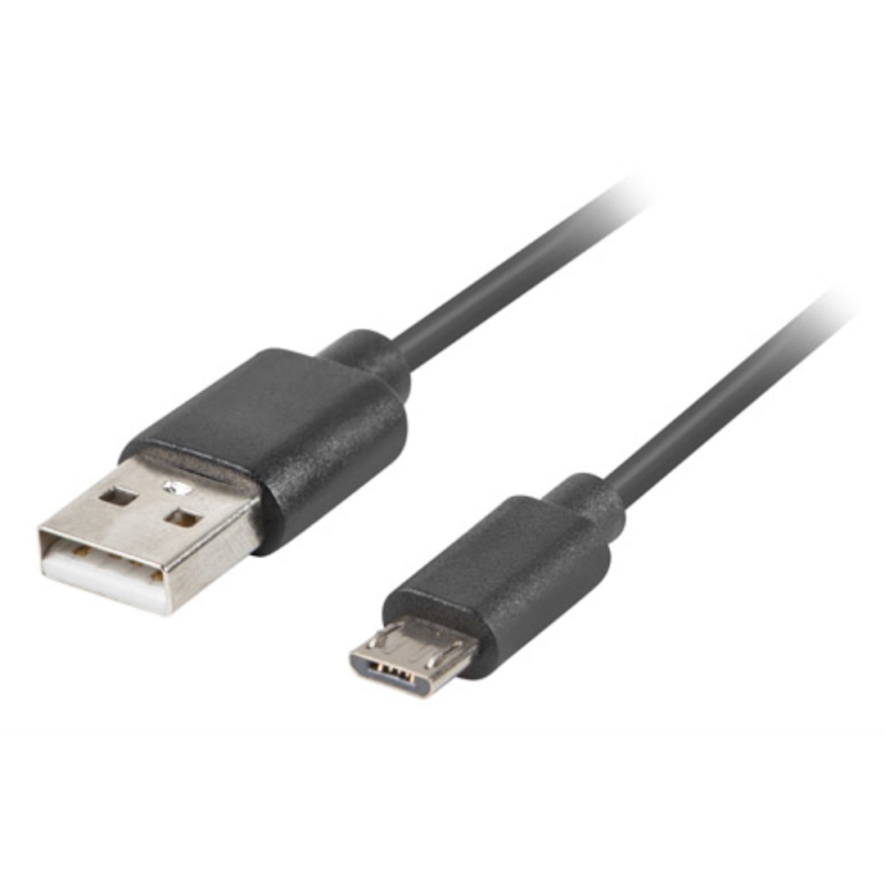 CABLE USB LANBERG 20 M MICRO USB M QUICK CHARGE 30 1M NEGRO