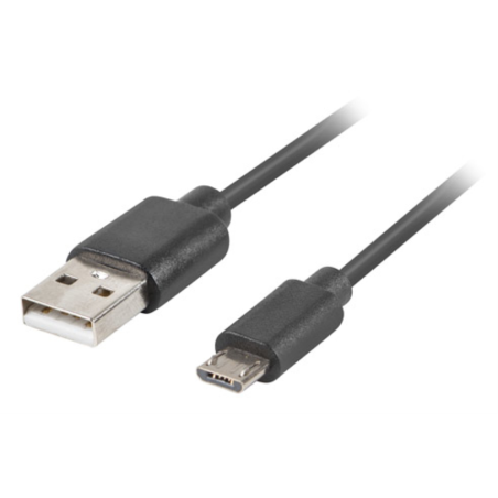 CABLE USB LANBERG 20 M MICRO USB M QUICK CHARGE 30 1M NEGRO
