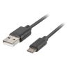 CABLE USB LANBERG 20 M MICRO USB M QUICK CHARGE 30 1M NEGRO