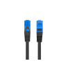 CABLE RED LANBERG LATIGUILLO CAT6A S FTP LSZH CCA 1M NEGRO FLUKE PASSED