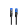 CABLE RED LANBERG LATIGUILLO CAT6A S FTP LSZH CCA 15M NEGRO FLUKE PASSED