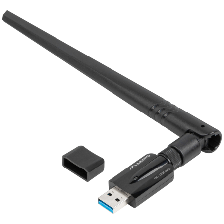 ADAPTADOR RED LANBERG USB WIFI 1200 MB S DUAL BAND CON ANTENA