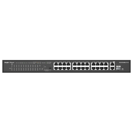 SWITCH RUIJIE REYEE RG ES126S P V2 10 100 24p GIGA 2p POE 370w