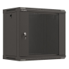 ARMARIO LANBERG MURAL RACK 19 9U 540X350 FLAT PACK NEGRO PUERTA CRISTAL