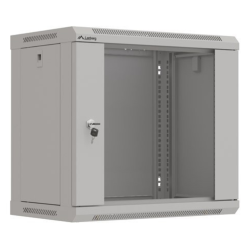 ARMARIO LANBERG MURAL RACK 19 9U 540X350 FLAT PACK GRIS PUERTA CRISTAL