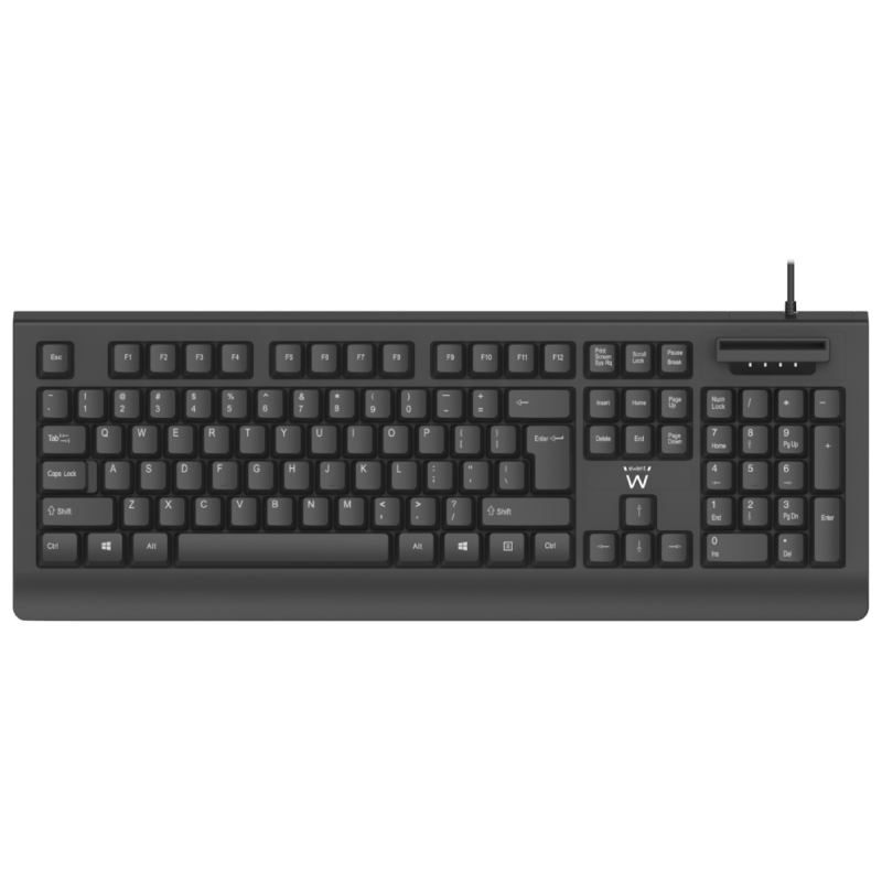 TECLADO EWENT CON LECTOR DNI QWERTY ES