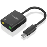 CONVERSOR AISENS USB C A AUDIO 48KHZ USB C M 2XJACK 35 H 10CM