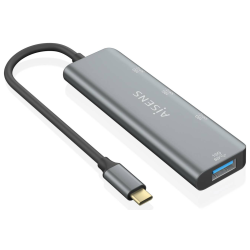 HUB AISENS USB 32 GEN2 10G USB C USB C M 1XUSB C H 3XUSB A H 15CM