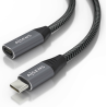 CABLE AISENS USB 32 GEN2X2 ALU 20GBPS 8K30 5A 100W USB C M H 20M