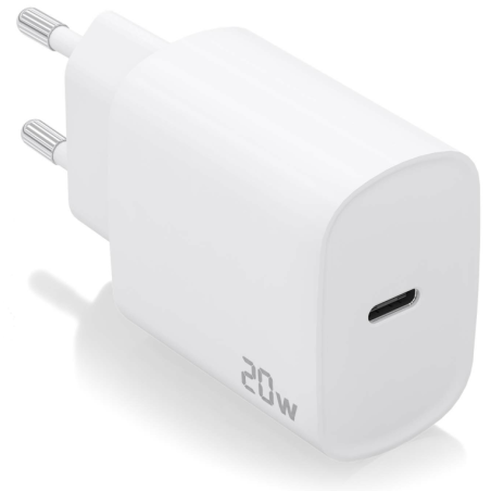 CARGADOR AISENS USB C PD30 1 PUERTO 1XUSB C 20W BLANCO