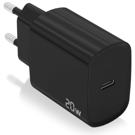 CARGADOR AISENS USB C PD30 1 PUERTO 1XUSB C 20W NEGRO
