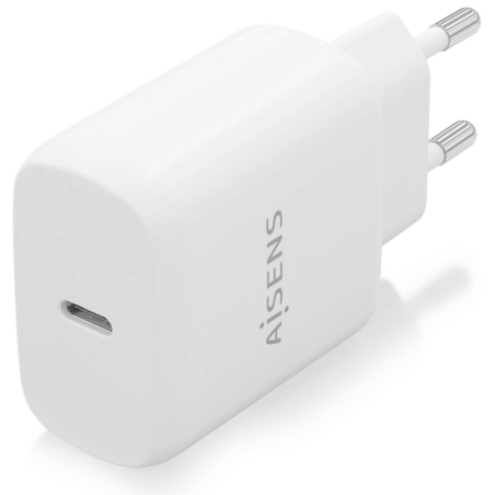 CARGADOR AISENS USB C PD30 1 PUERTO 1XUSB C 25W BLANCO
