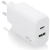 CARGADOR AISENS 25W 1XUSB C PD30 1XUSB A QC30 BLANCO