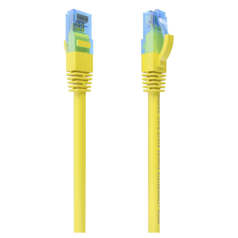 CABLE RED AISENS LATIGUILLO RJ45 CAT6 UTP AWG26 CCA AMARILLO 30M