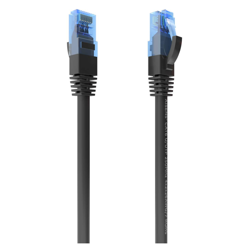 CABLE RED AISENS LATIGUILLO RJ45 CAT6 UTP AWG26 CCA NEGRO 15M