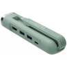 HUB EWENT USB C Y USB A MULTIPORT DOCK 5 1 HDMI VERDE