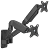 SOPORTE PARED AISENS CONTRAPESO TV 9KG 3 PIVOTES 2 BRAZOS 17 32 NEGRO
