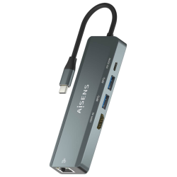 HUB AISENS 5 EN 1 USB C A 1XHDMI 1XRJ45 2XUSB 1XPD 15CM