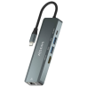 HUB AISENS 5 EN 1 USB C A 1XHDMI 1XRJ45 2XUSB 1XPD 15CM