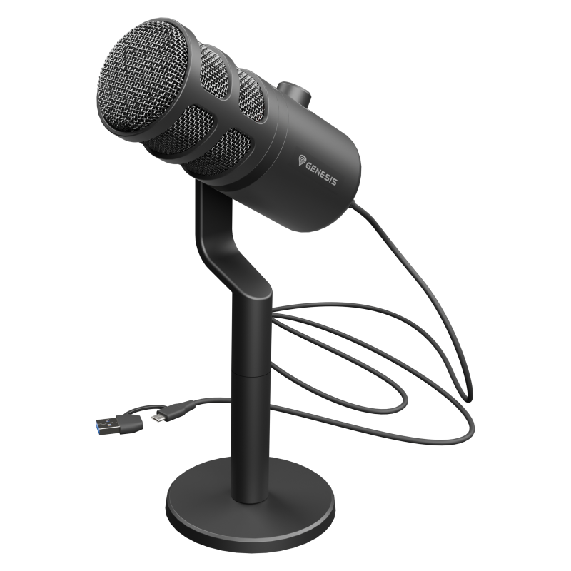 MICROFONO GENESIS RADIUM 350D CONDENSADOR CARDIODE DINAMICO USB SOBREMESA