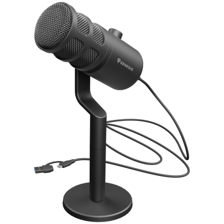 MICROFONO GENESIS RADIUM 350D CONDENSADOR CARDIODE DINAMICO USB SOBREMESA