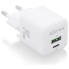 CARGADOR AISENS GAN 25W 1XUSB C PD30 QC40 1XUSB A QC30 BLANCO