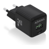 CARGADOR AISENS GAN 25W 1XUSB C PD30 QC40 1XUSB A QC30 NEGRO