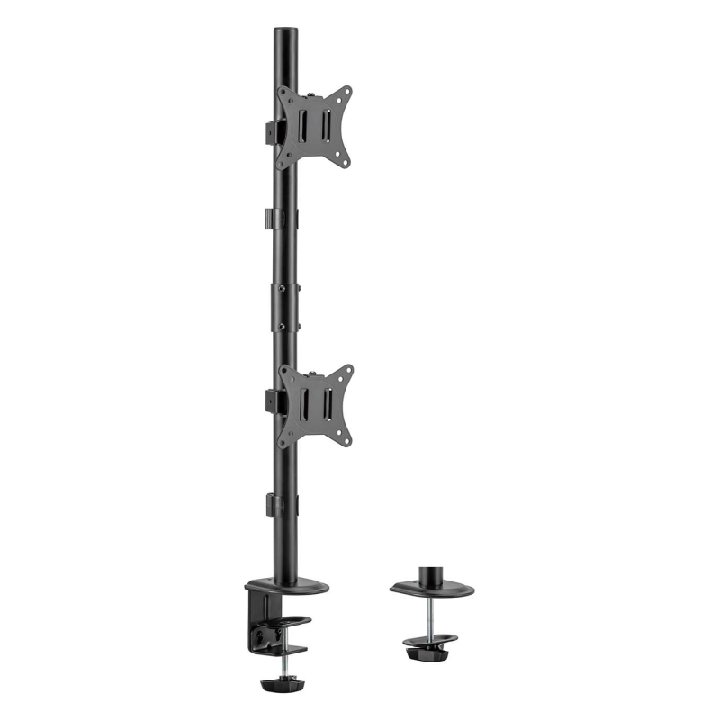 SOPORTE MESA AISENS GIRATORIO E INCLINABLE 2 MONITOR TV 9KG 17 32