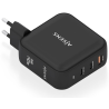 CARGADOR AISENS GAN 140W 2XUSB C PD31 QC40 1XUSB A QC30 NEGRO